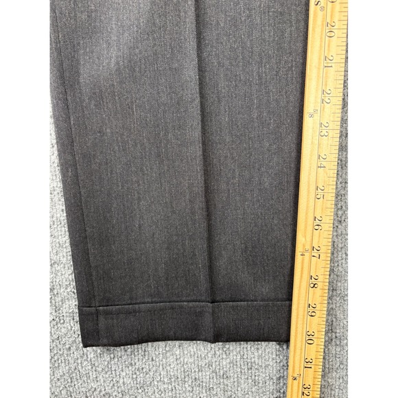 Brooks Brothers Dress Pants Mens 34x30 Charcoal Gray 1818 Madison Wool Pleated - Picture 6 of 6